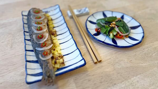 Brathering auf asiatische Art 