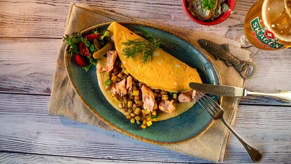 Fischerfrühstück mit Meerforelle