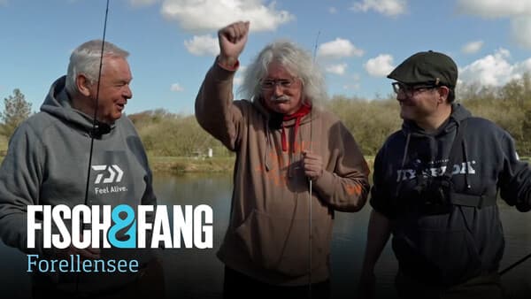 Mit Horst und Jörg am Forellensee